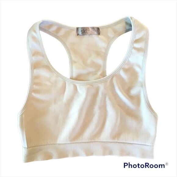 SKL Other - SKL Gray Ribbed Racerback Sports Bra Large